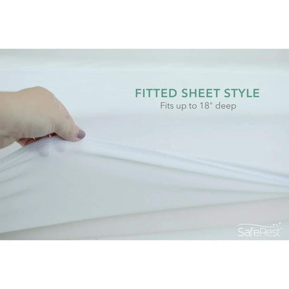 SafeRest Renewal Bamboo Mattress Pad Cover Hypoallergenic TWIN XL‎ Dorms NIP